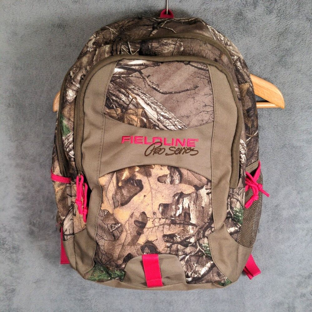Fieldline Pro Series Backpack Real Tree Max-1 XT Camo Sm/Med Pockets Pink Trim